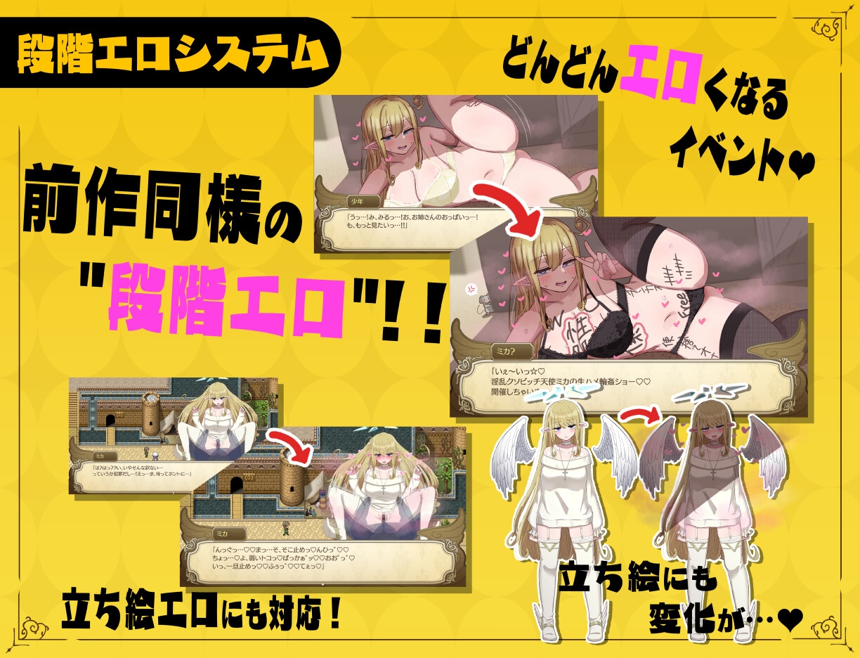 無気力天使ちゃん 遊戲場景 DLsite天使系成人RPG