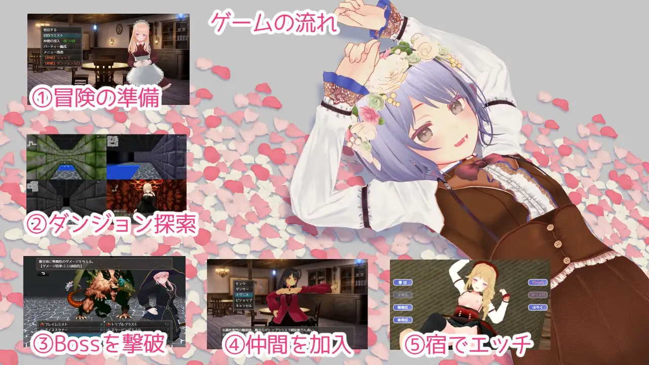 迷宮ノ花 3D 職業 女僕 騎士 魔法少女 H動畫