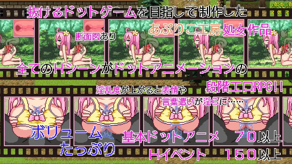 ノエルがんばりますっ! ゲーム画面 ドット像素風格
