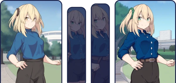 NovelAI Image2Image功能，保留構圖同時改善細節